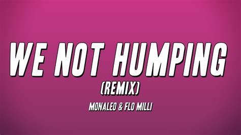 we not humping remix lyrics|we not humping monaleo.